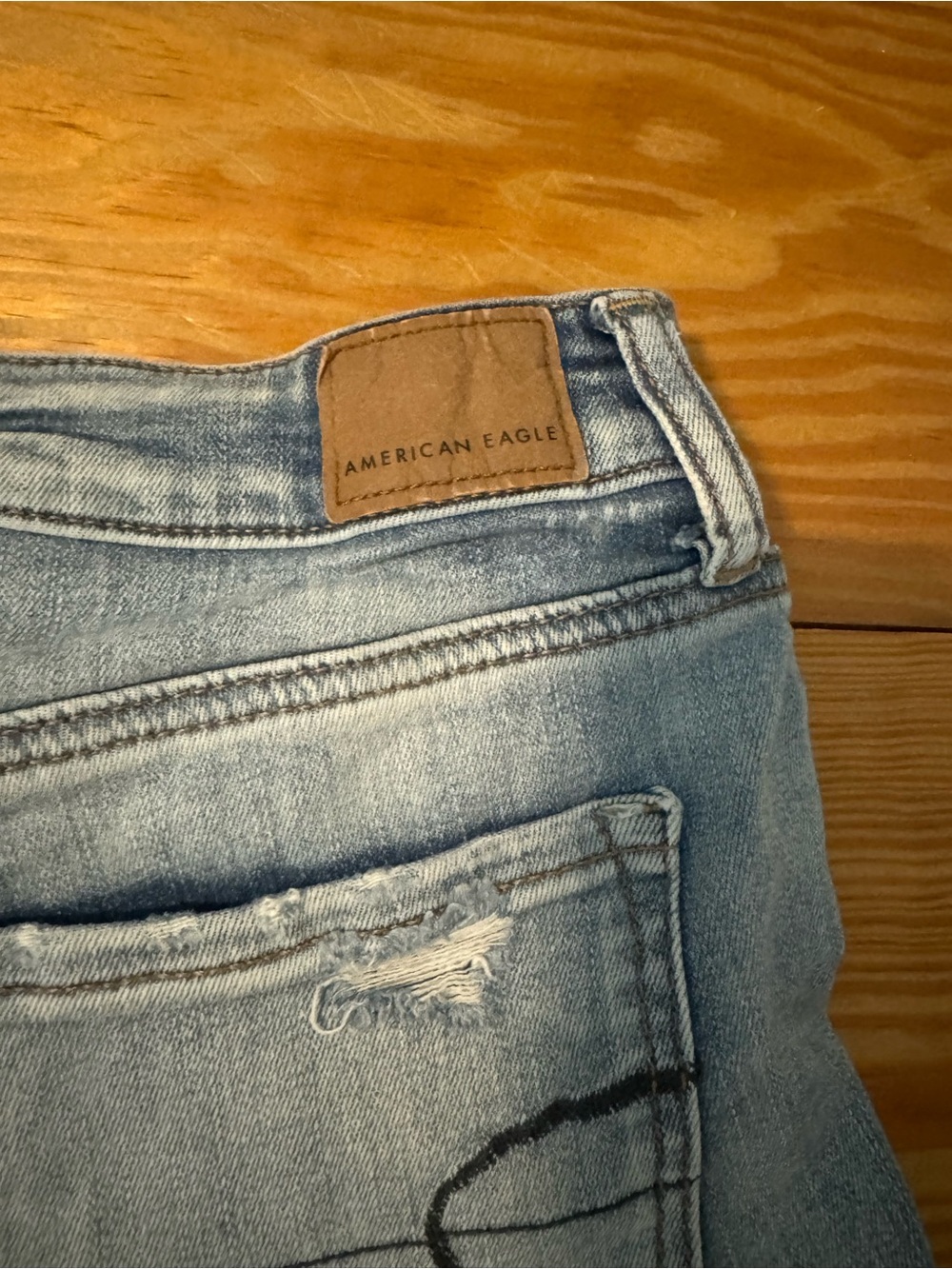 American Eagle Outfitters Light Blue Jean Shorts